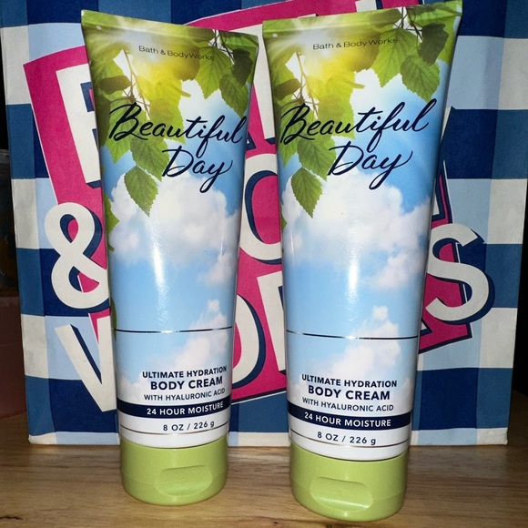 NEW 2 Bath and Body Works Ultimate Hydration Body Cream BEAUTIFUL DAY 8 Oz. - Picture 2 of 3